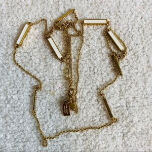 Kate spade gold medal long necklace
